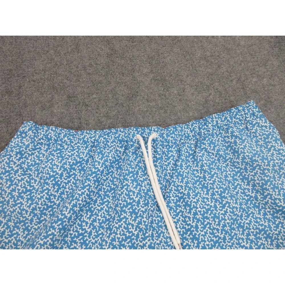 Bonobos Swim Trunks Mens 2XL Blue Abstract Print Mesh Lined Drawstring Beach